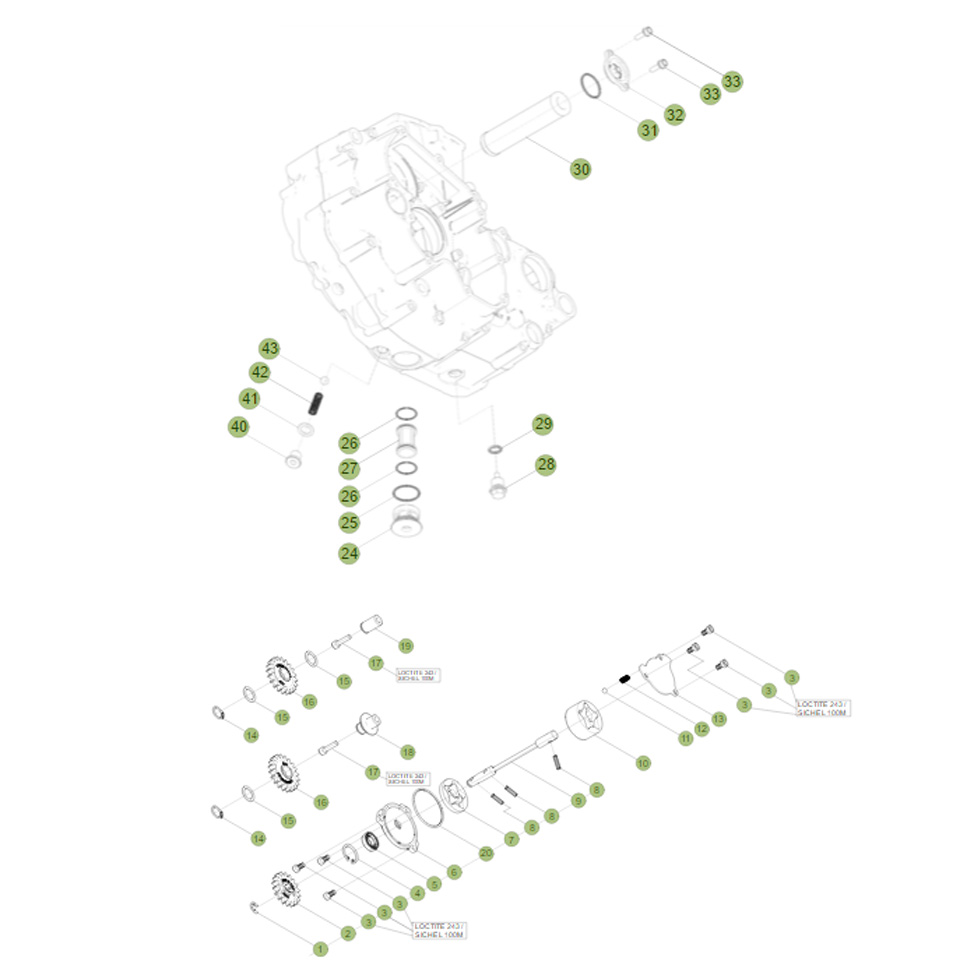 Beta RR520 Factory 11 Schmiersystem Ersatzteile